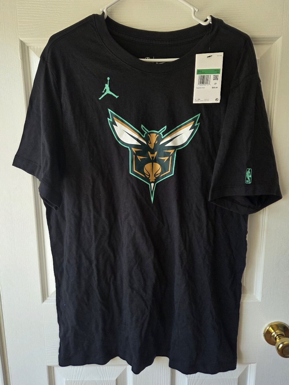 Nike NBA Men's XL Charlotte Hornets City NBA Tshirt Team Logo Baseketball NWT